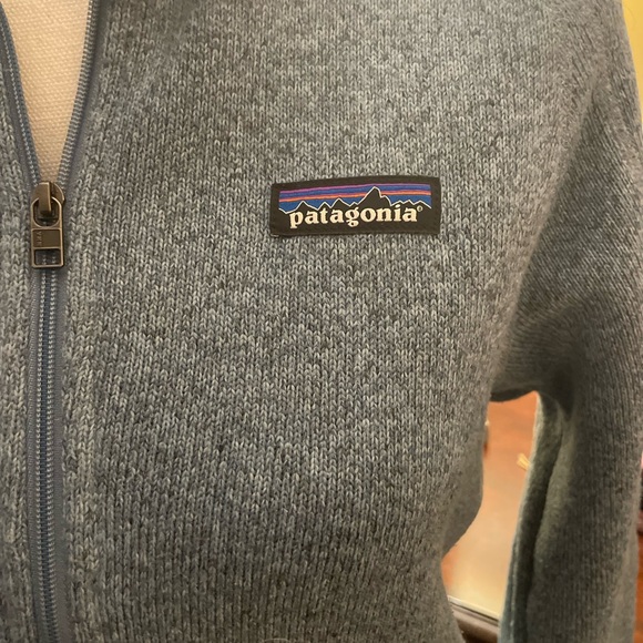 patagonia blue Better Sweater Quarter-Zip Fleece Pullover Women's size small - Picture 2 of 7